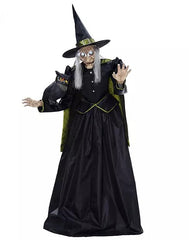 6' Pre-Lit Animated Vintage Witch