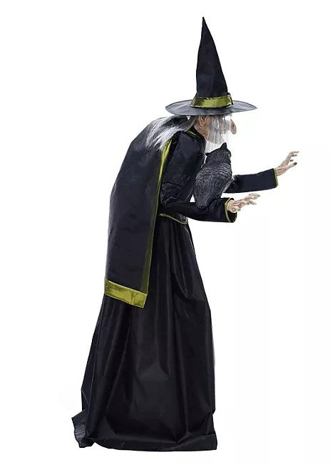 6' Pre-Lit Animated Vintage Witch