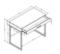 Mixed Material Writing Desk