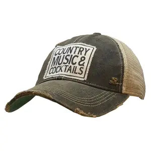 Country Music & Cocktails Trucker Hat Baseball Cap