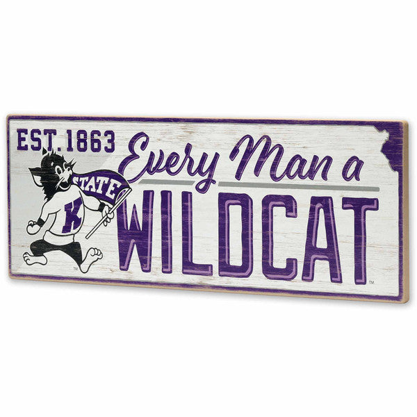 Kansas State University Wildcat Wood Wall Decor