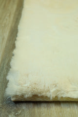 Bunny Faux Fur Area Rug - Fur Bone - 5' x 7'