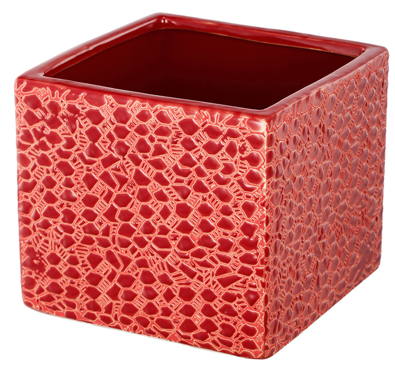 Red Ceramic Vase