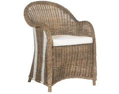 Safavieh Hemi Striped Wicker Club Chair