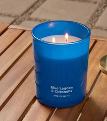 13oz Jar 2-Wick Americana Citronella Blue Lagoon Candle
