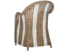 Safavieh Hemi Striped Wicker Club Chair