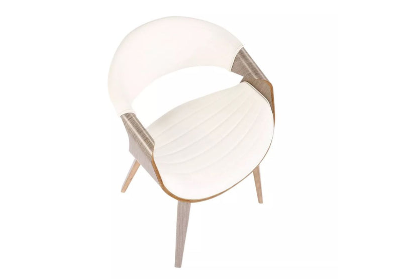 Symphony Mid-Century Modern Dining Chair - White