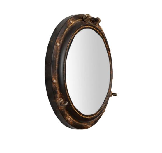 Round Metal Porthole Mirror