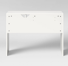 Student Writing Desk with Storage - White