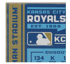 Kansas City Royals Ticket Wall Art