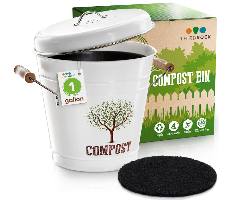 1.0 Gallon Countertop Compost Bin with Lid