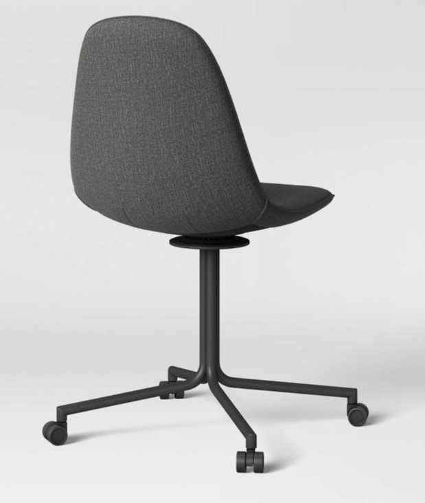 Copley Swivel Office Chair with Casters - Dark Grey