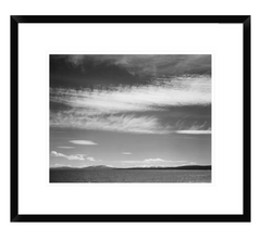 Black & White Ansel Adams Horizon Framed Print