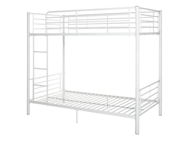 Twin Over Twin Bunk Bed, White