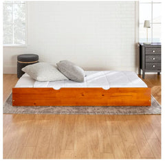 Walker Edison Solid Wood Twin Trundle Bed