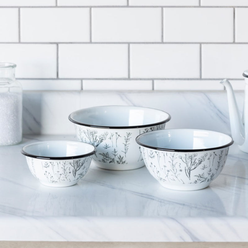 Enamelware Bowls - Set of Three