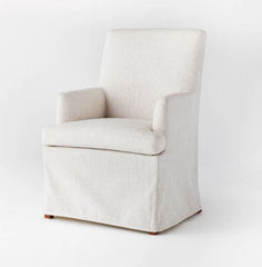 Ingleside Open Back Upholstered Wood Frame Dining Chair - Linen
