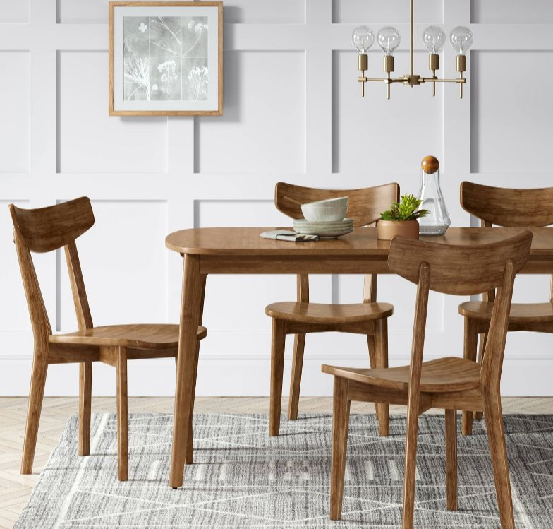 Astrid Mid-Century Dining Chairs- Walnut (Set of 2)