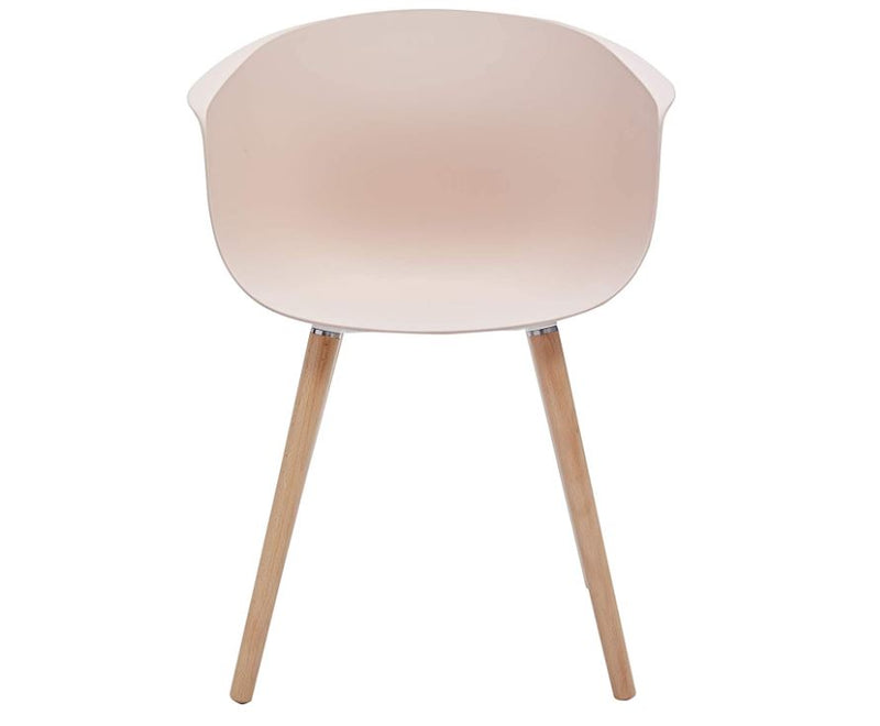 Curved Back Dining Chair, Light Blue - Set of 2