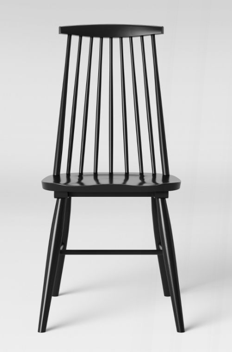 Curved Back Dining Chair, Light Blue - Set of 2