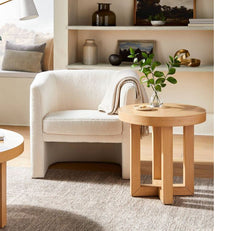 Rose Park Round Wood End Table