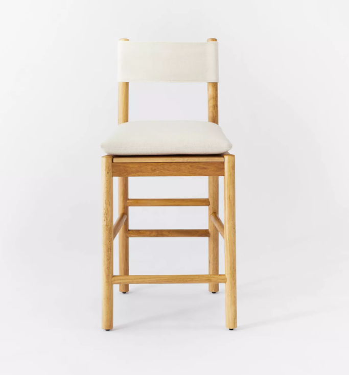 Emery Wood Counter Height Barstool