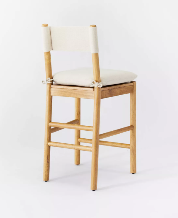 Emery Wood Counter Height Barstool