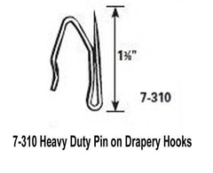 Graber Heavy-Duty Offset Pin-On Drapery Hooks
