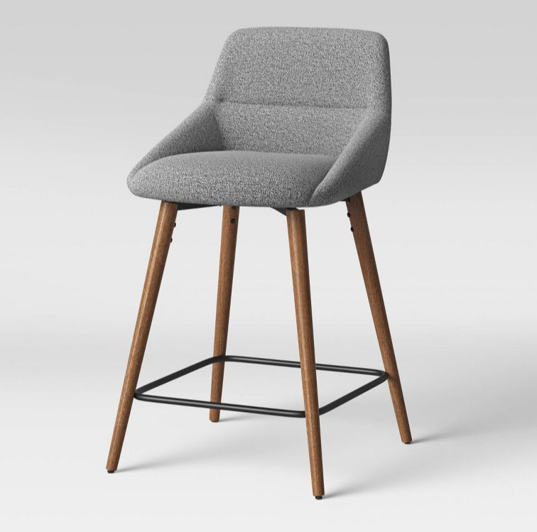 Timo Swivel Counter Height Barstool Grey Wichita Home Outlet