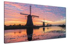 Sunset Windmill Print 48 x 24