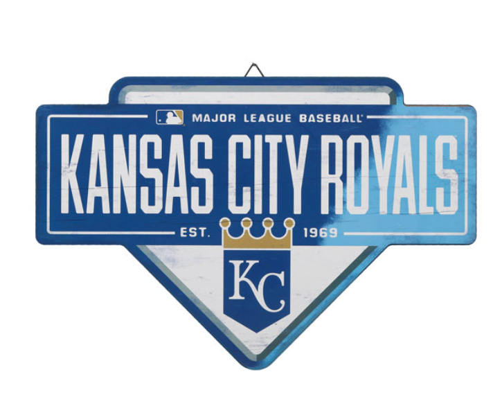 Kansas City Royals Base Wood Wall Décor