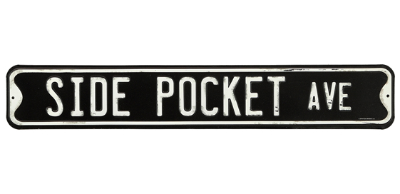 Side Pocket Ave Street Sign