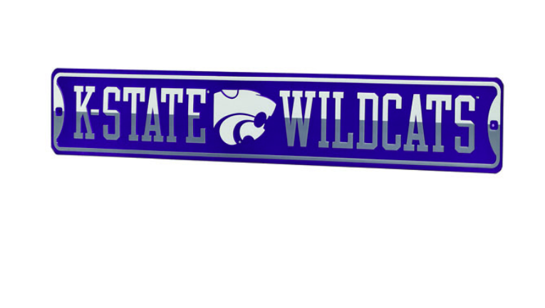 Kansas State University Wildcats Metal Street Sign