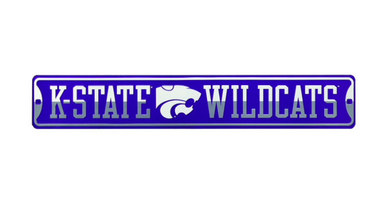 Kansas State University Wildcats Metal Street Sign