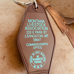 Motel Key Fob - Montana Livestock - Yellowstone
